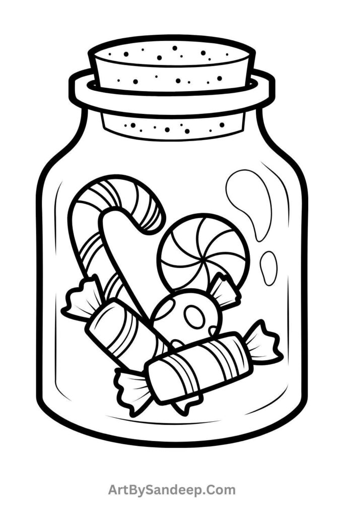 cute christmas tree coloring pages