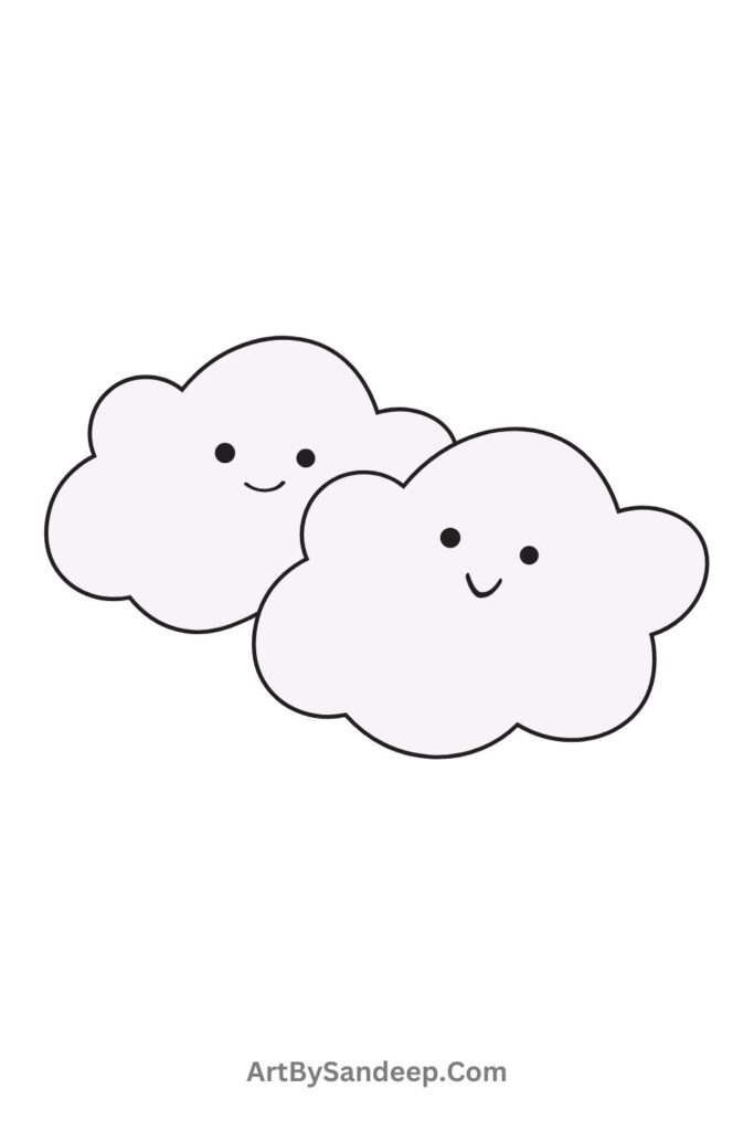 cute cloud drawing