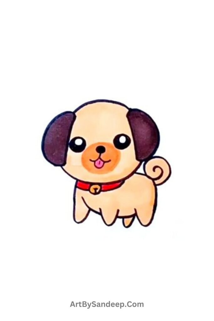 cute dog drawing