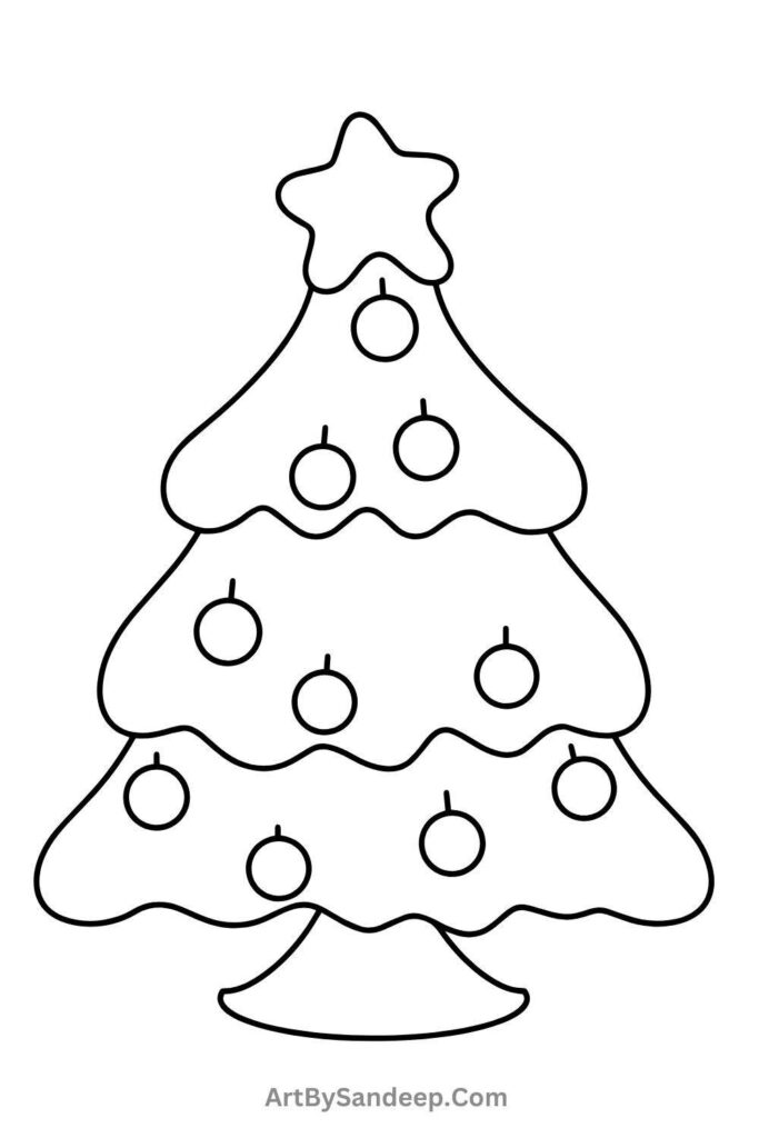 cute merry christmas coloring pages 2024