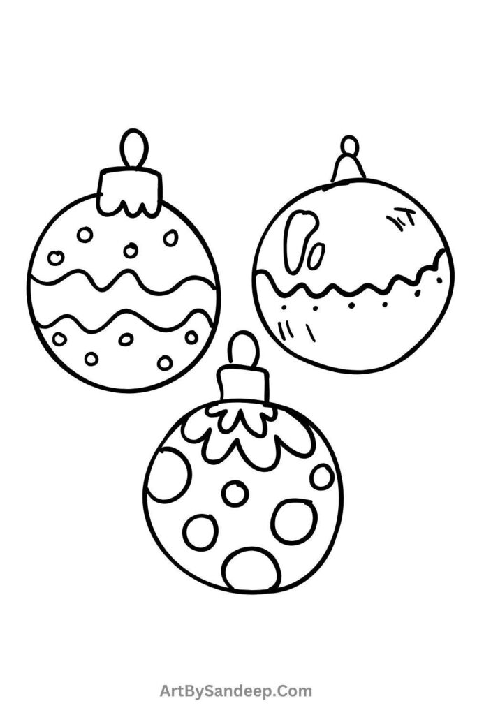 easy christmas present coloring pages