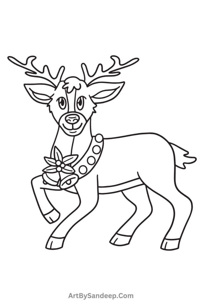 easy fun christmas coloring pages