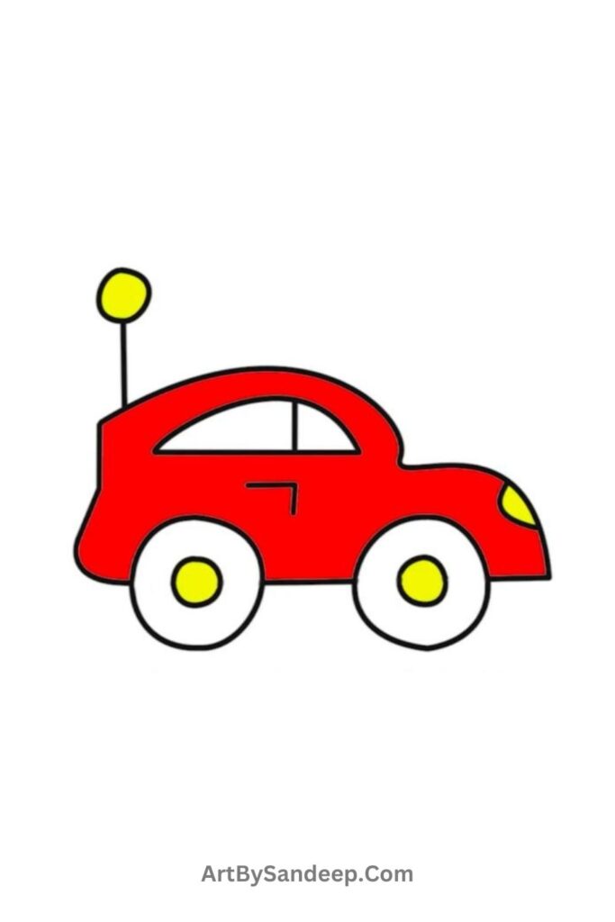 easy to draw car