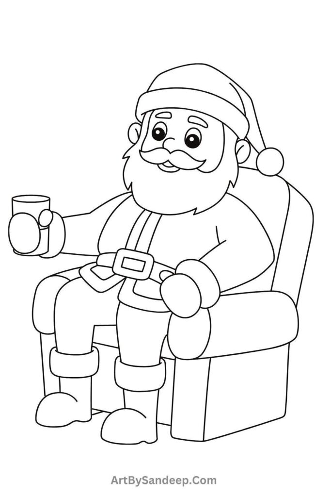 free christmas coloring pages for adults 2024