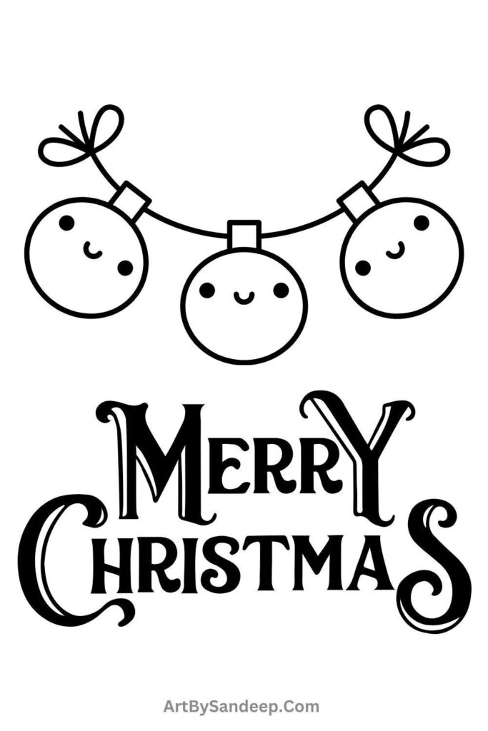 free printable christmas coloring pages