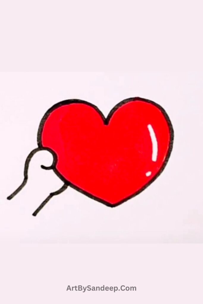 heart hand cute drawing