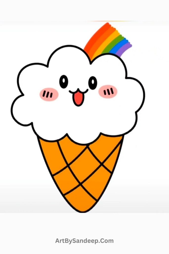 icecream drawing cute