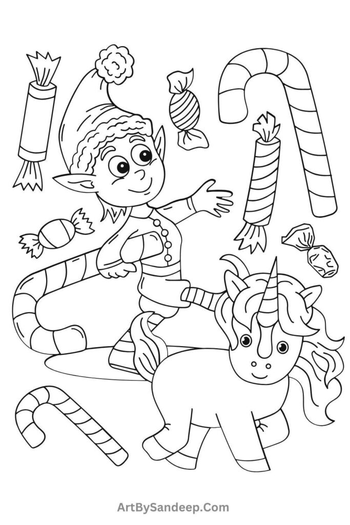 merry christmas coloring pages printable 2024