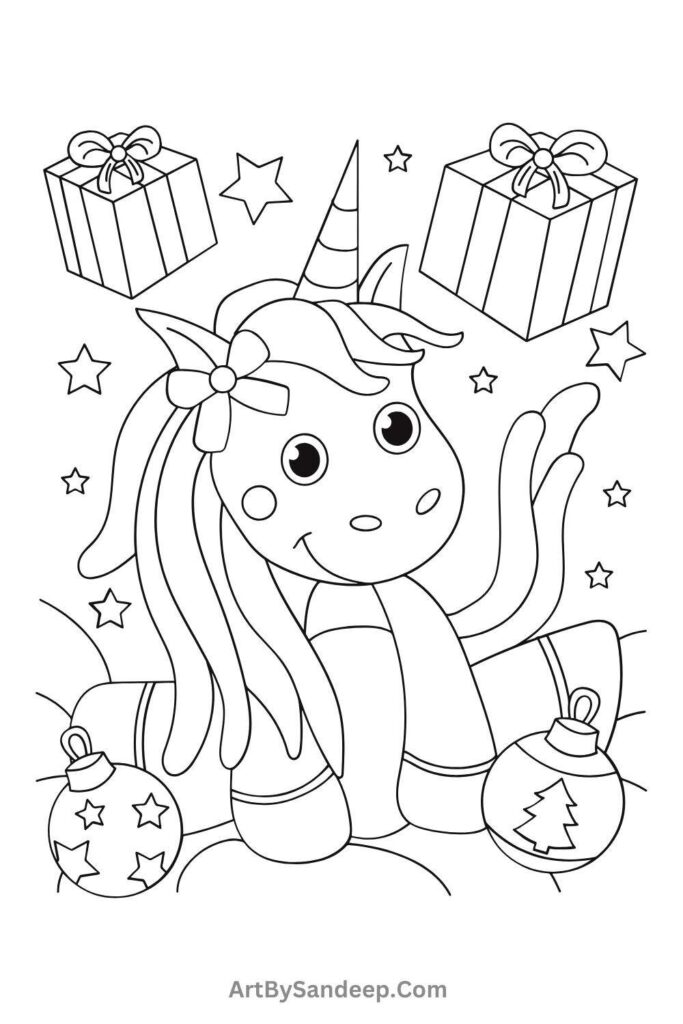 mickey mouse christmas coloring pages