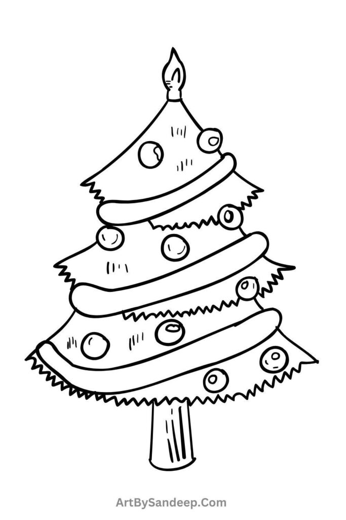 santa cute christmas coloring pages 2024