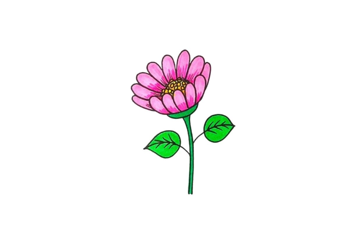 How To Draw Simple Flower